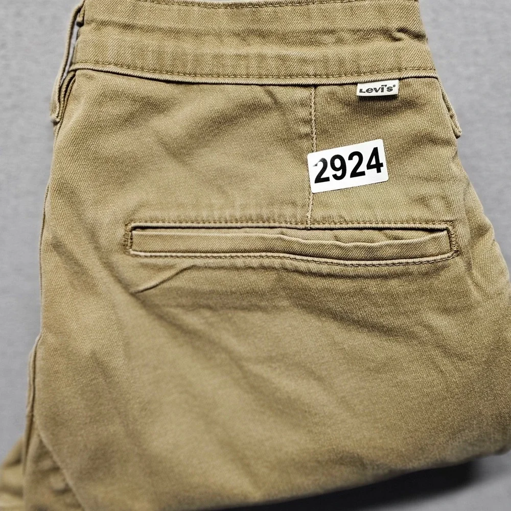 Levi's Chino Pants Mens 32x30 Tan Stretch Slash Pockets Straight Leg Outdoor‎